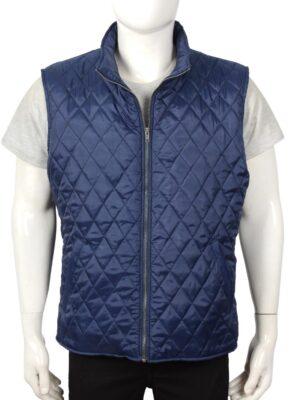 Blue Quilted Vest