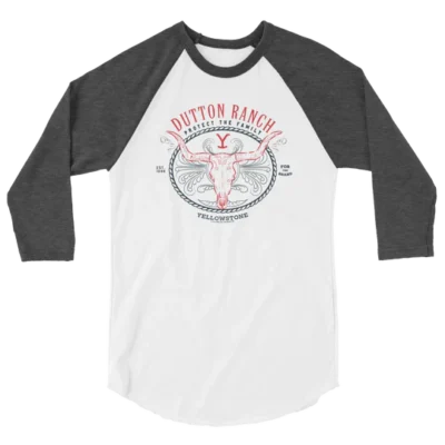 Yellowstone Dutton Ranch Protect the Family Unisex Sleeve Raglan Shirt