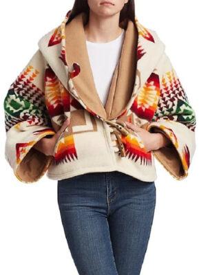 Hooded Aztec Coat