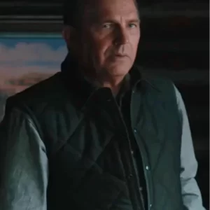 Kevin-Costner-Yellowstone-John-Dutton-Black-Quilted-Vest