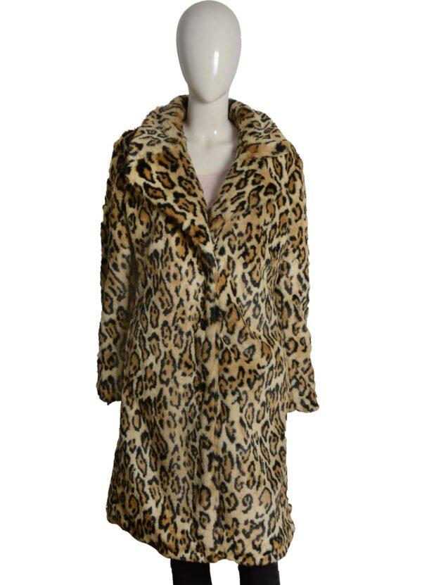 Kelly Reilly Yellowstone Beth Dutton Cheetah Print Coat