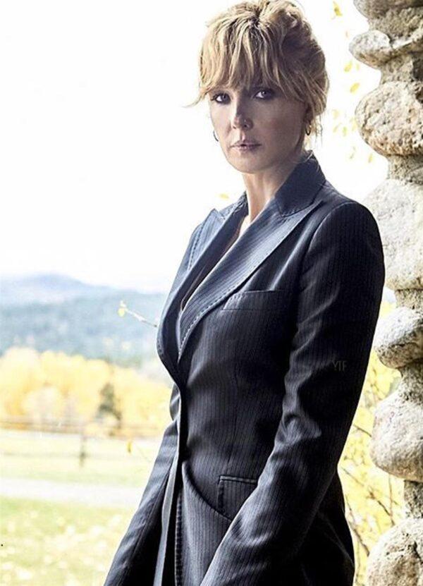 Kelly Reilly Yellowstone Beth Dutton Fabric Coat