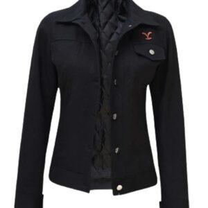 Yellowstone Rip Wheeler Black Jacket For Women