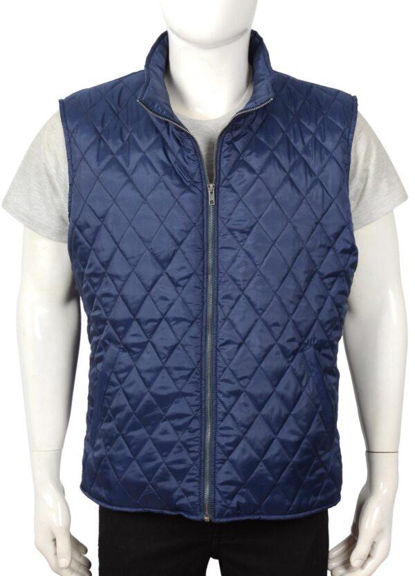 Blue Quilted Vest