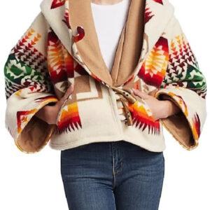 Hooded Aztec Coat