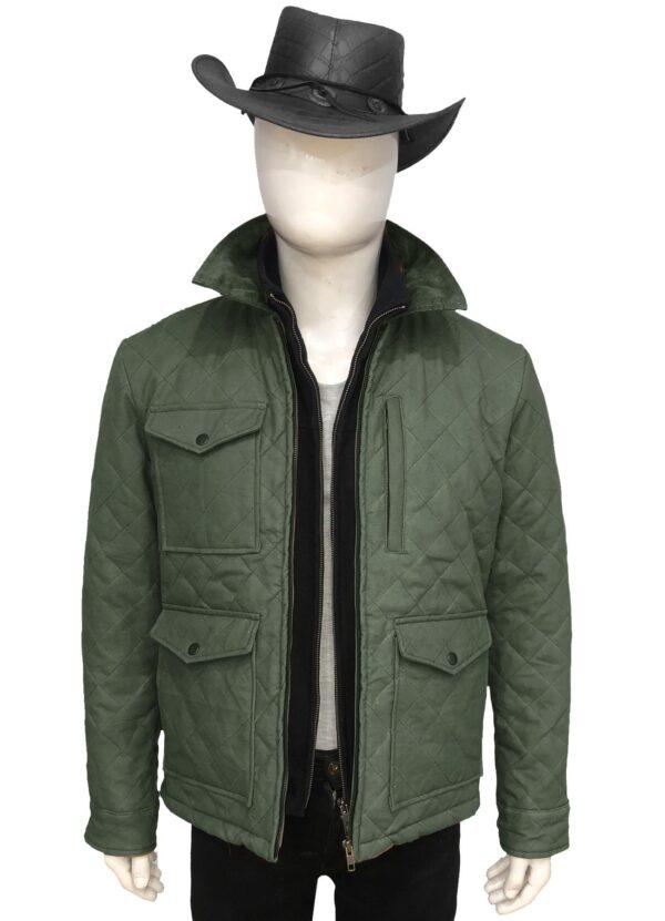 Green Quilted Jacket