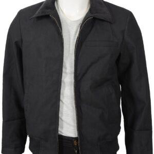 John Dutton Black Cotton Jacket