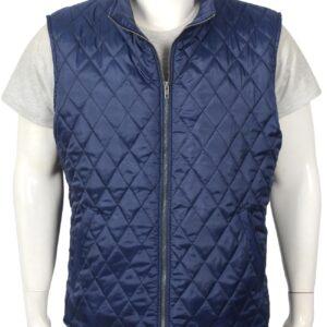 John Dutton Blue Quilted Vest