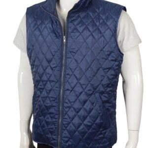 John Dutton Blue Quilted Vest