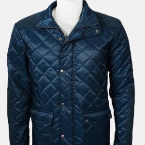 Blue Parachute Quilted Jacket