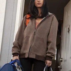 Yellowstone Kelsey Asbille Brown Hooded Jacket