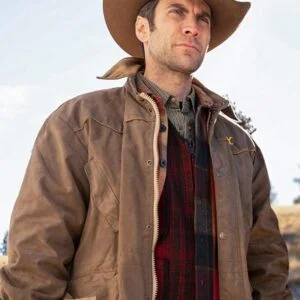 Wes Bentley Yellowstone Jamie Dutton Leather Jacket