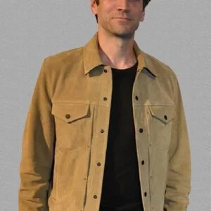 Wes Bentley Yellowstone Jamie Dutton Suede Leather Jacket